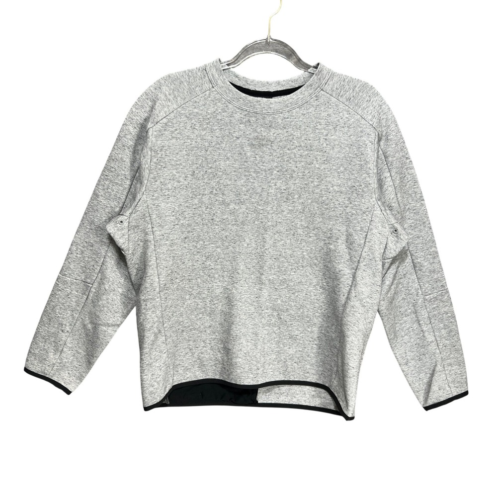 Nike Sportswear Tech Pack Crewneck Sweatshirt Grey Mens Small Minimalist Pocket